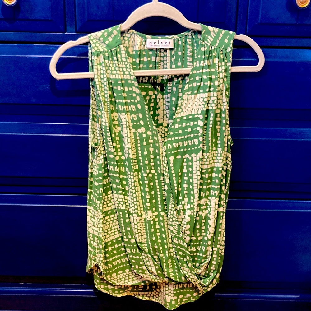 Surplice blouse
